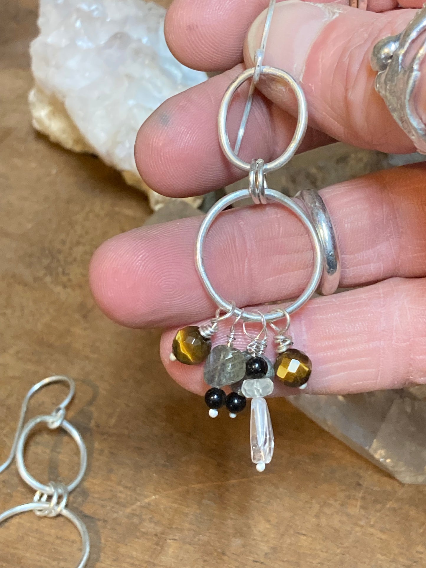 Gemstone Drift Earrings